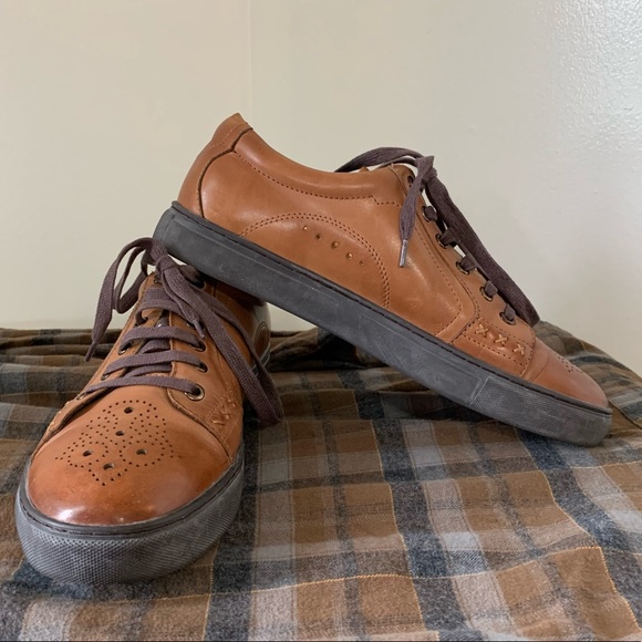 Zanzara Men’s Drum Casual Leather Sneakers - Picture 2 of 10